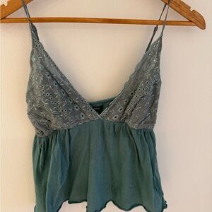Elegant Green Camisole Top